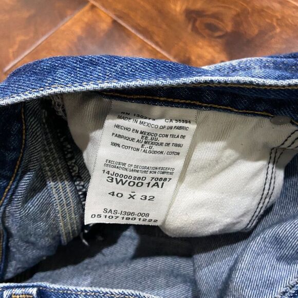 Wrangler Riggs Workwear Vintage Carpenter Blue Jeans Men's Size 40 x 32 - Picture 7 of 9